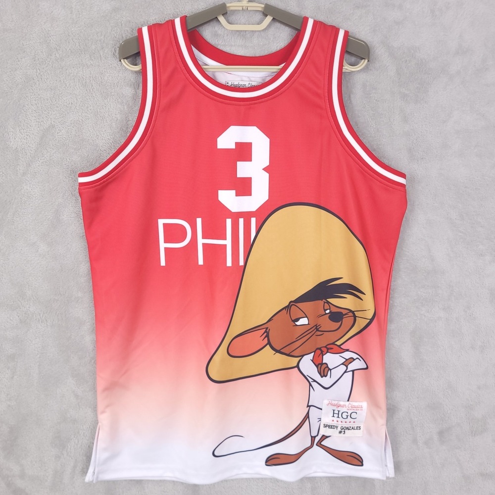 SPEEDY GONZALES/PHIL Headgear Classics Basketball Jersey Size Large
